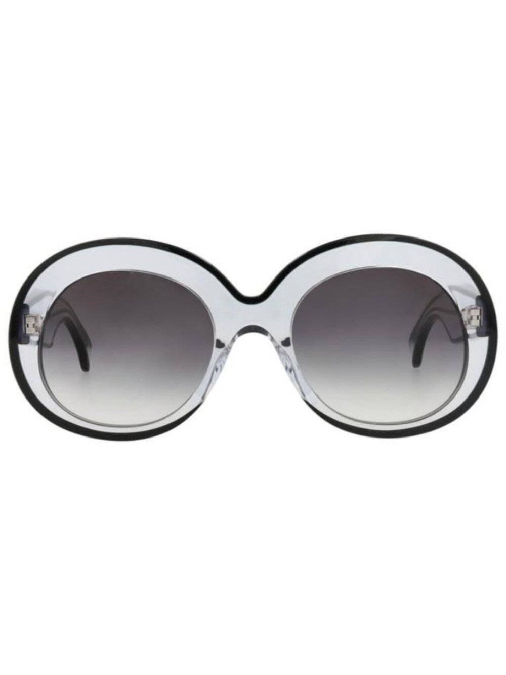 New Alaia Womens Round/Oval Crystal Crystal Grey Fashion Designer Sunglasses - Picture 2 of 4